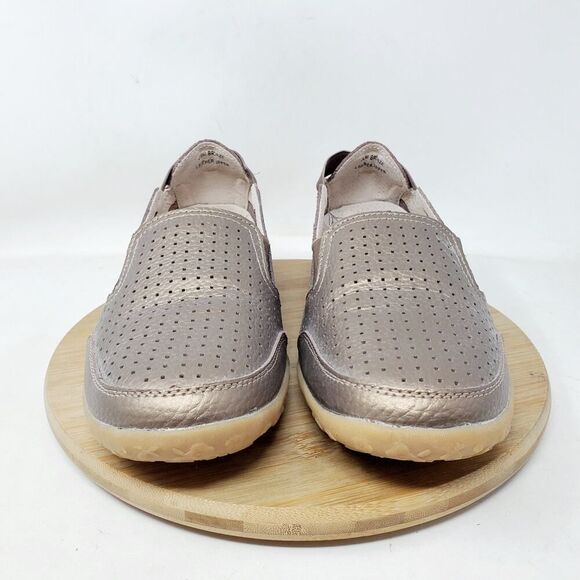 Spring Step Shoes Womens 40 Bronze Metallic Leather Loafer Flat Comfort Sandals - Picture 3 of 13